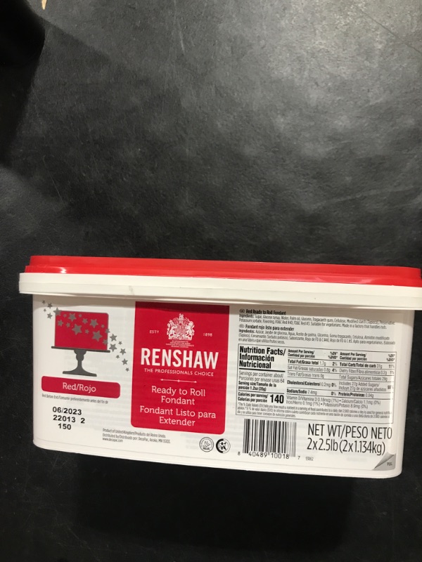 Photo 2 of 
RED - RENSHAW Fondant Icing, Ready to Roll, Smooth and Easy to Use, Preferred by Professionals for Cake Decoration, Cookies and Cupcakes, Vegan, Kosher, Halal...