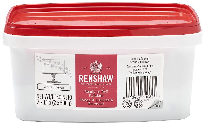 Photo 1 of 
RED - RENSHAW Fondant Icing, Ready to Roll, Smooth and Easy to Use, Preferred by Professionals for Cake Decoration, Cookies and Cupcakes, Vegan, Kosher, Halal...