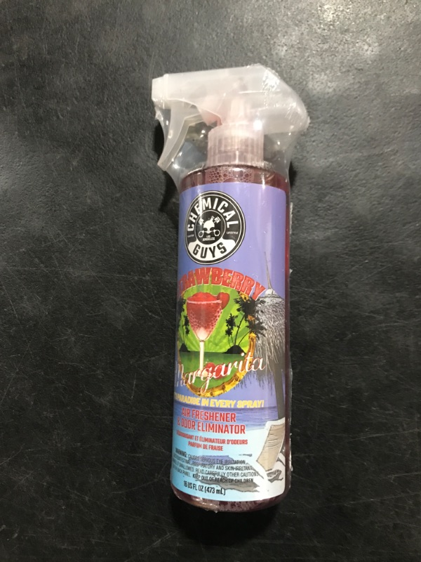 Photo 2 of Chemical Guys AIR_223_16 Strawberry Margarita Premium Air Freshener and Odor Eliminator (16 oz) with Pina Colada Air Freshener and Odor Eliminator, 16 oz Pina Colada + Strawberry Magarita