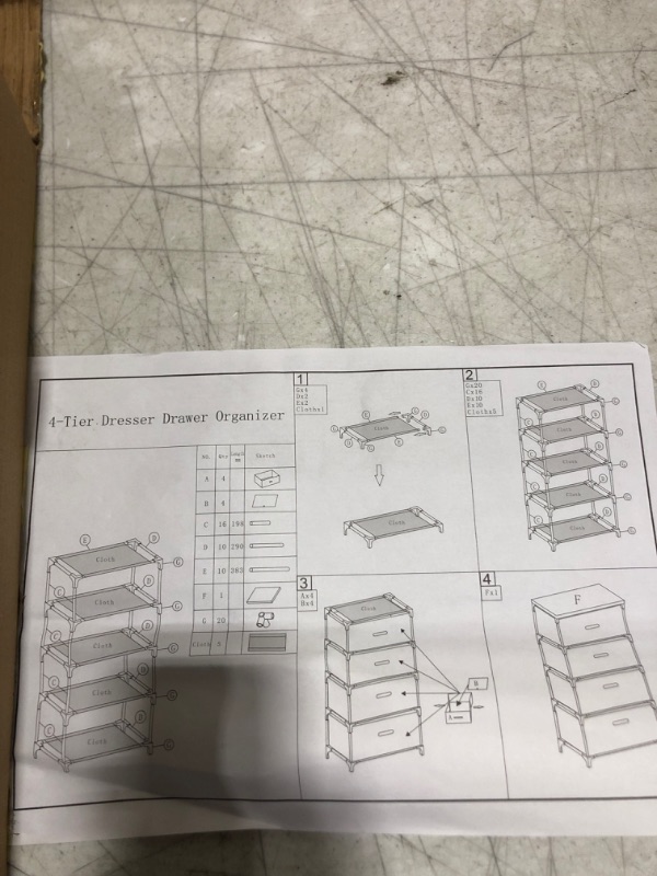 Photo 2 of 4-Tier Dresser Drawer Organizer 