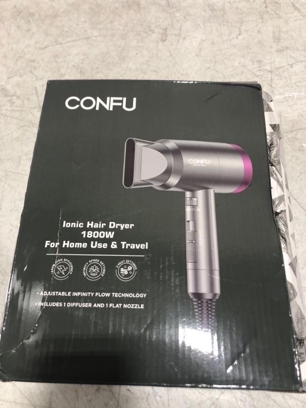 Photo 1 of Ionic Hair Dryer - 1800W - For Home or Travel 