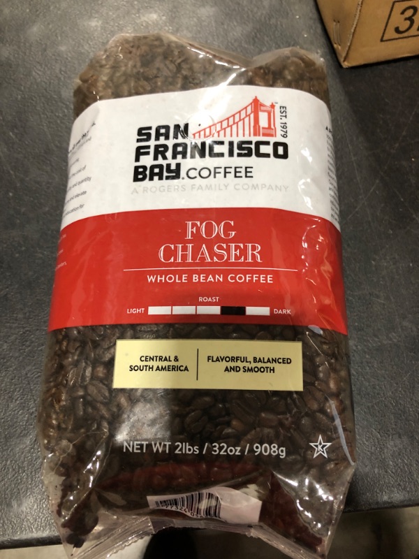 Photo 2 of San Francisco Bay Coffee Fog Chaser Whole Bean 2LB (32 Ounce) Medium Dark Roast