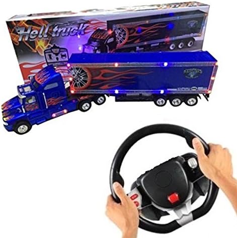 Photo 1 of Big Daddy 2017 2.0 Series Extra Large Super Duty Tractor Trailer with Light & Music (Colors May Vary) Black & Blue
