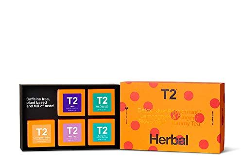 Photo 1 of (ARPIL 2023) T2 Tea Five Herbal Mini Gift Cubes of Classic Loose Leaf Herbal Tea, 3.4 Ounce
