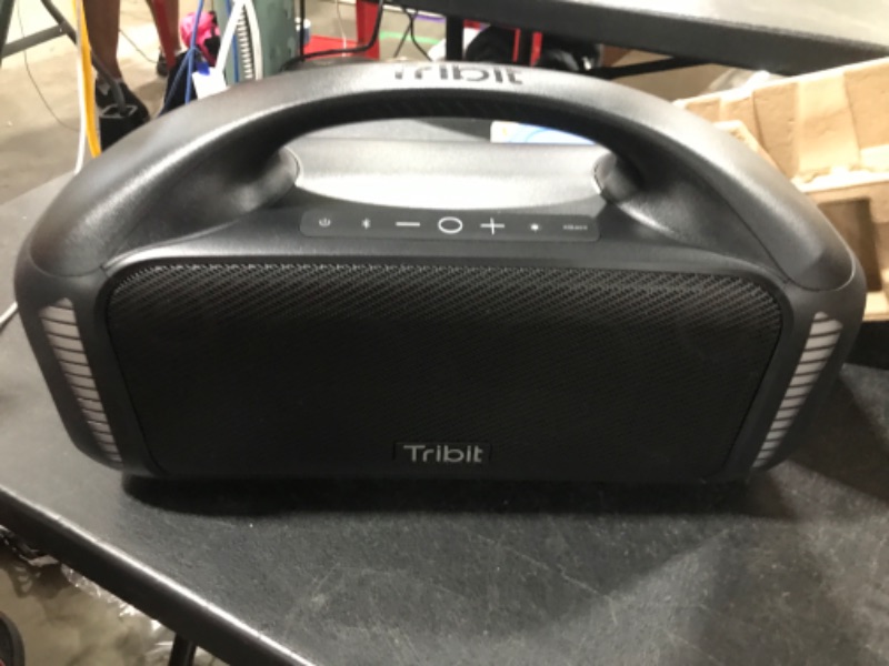 Photo 2 of Tribit StormBox Blast Portable Speaker: 90W Loud Stereo Sound with XBass, IPX7 Waterproof Bluetooth Speaker with LED Light, PowerBank, Bluetooth 5.3&TWS, Custom EQ, 30H Playtime, Outdoor/Camping/Party (((read comments)))