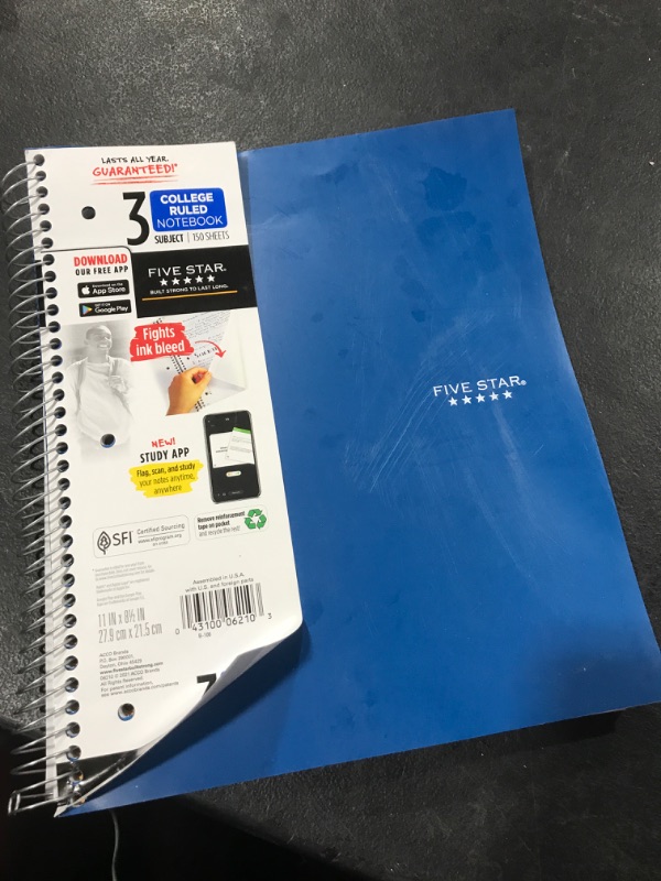 Photo 1 of Wirebound Notebook 11" x 8 1/2" BLUE 