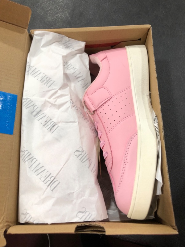 Photo 2 of DREAM PAIRS Boys Girls Sneakers Little Kids Casual Lightweight Tennis Walking Shoes Big Kid (8-12 Years) 4 Big Kid Pink