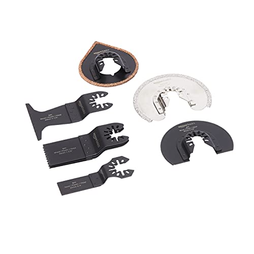 Photo 1 of Amazon Basics Oscillating Multi-Tool Quick Release Saw Blades, 8-Pieces
