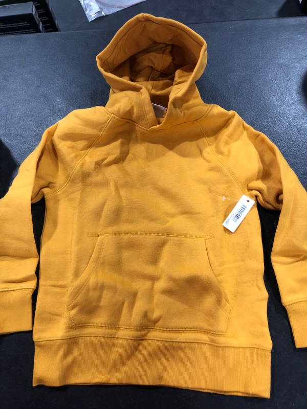 Photo 2 of Amazon Essentials Boys and Toddlers' Fleece Pullover Hoodie Sweatshirts Small Golden Yellow