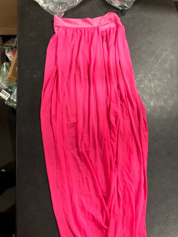 Photo 2 of Wurmenin Sarong Coverups for Women Short/Long Beach Wraps Semi-Sheer Tie Skirts Chiffon/Mesh Bikini Bathing Suit Cover up Split-pink One Size