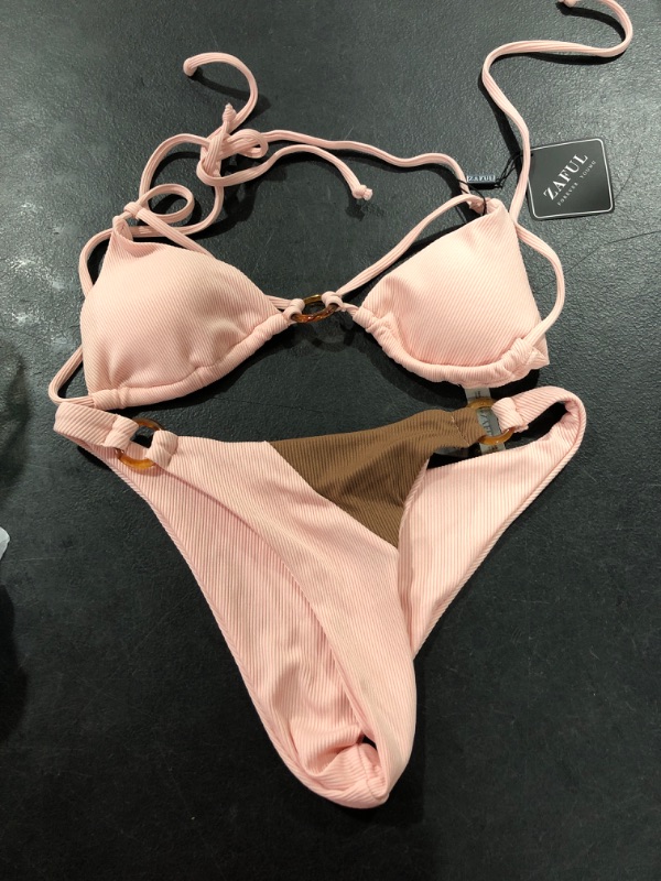 Photo 2 of ZAFUL Women Halter Bikini Set Medium 