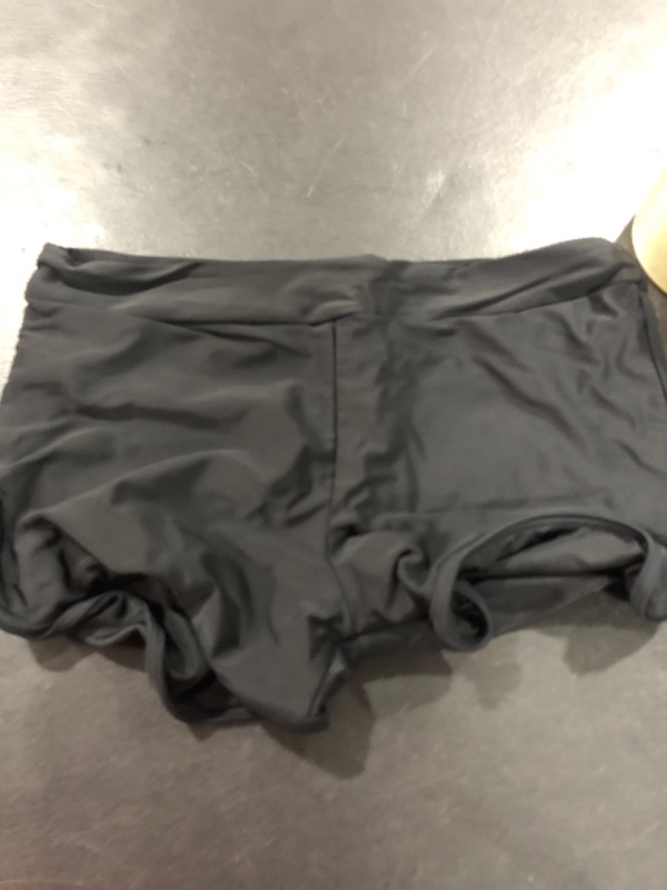Photo 2 of Century Star Womens Swim Shorts Stretch High Waist Sports Boyshorts Bathing Suit Tankini Bottoms Boards Shorts 6-8 Black(side V Slit)
