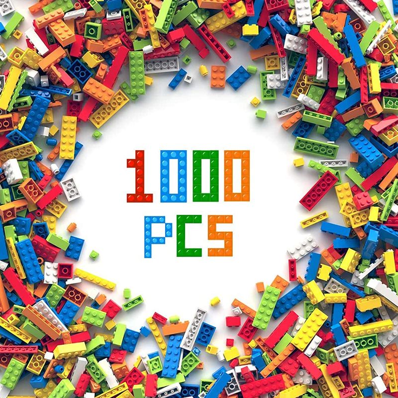 Photo 1 of 3 otters 1000PCS Building Bricks Set, Classic Creative Building Blocks Birthday for 2 3 4 5 6 7 8 Boys Girls Compatible with All Major Brands
