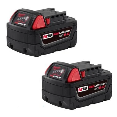 Photo 1 of Milwaukee M18 REDLITHIUM XC 5.0Ah Battery 2Pk