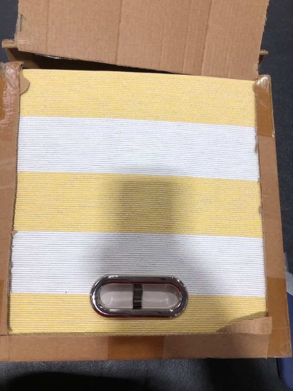 Photo 2 of 3X Thicker Storage Bins Storage Cubes -11×11 Foldable Fabric Storage Baskets Organizer Container, Set of 4,Yellow Stripes 11×11×11/4pcs Yellow-white Striped