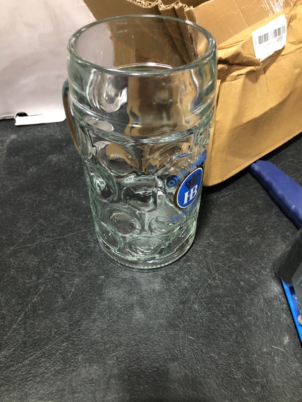 Photo 2 of 1 Liter HB" Hofbrauhaus Oktoberfest Edition" Dimpled Glass Beer Stein