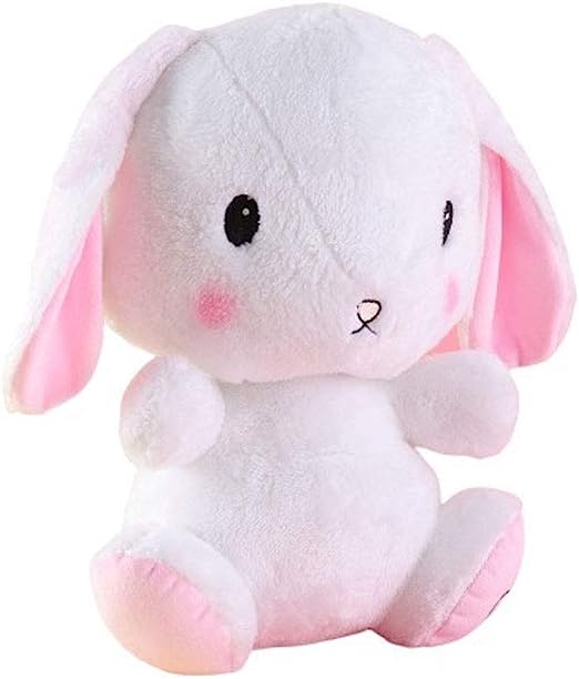 Photo 1 of Little Room Naturally Glow in The Dark Bunny Stuffed Animal Plush Toy, 14 Inches (L1001), White 