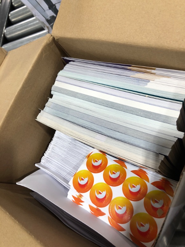 Photo 1 of 240 Set Eid Mubarak Cards with Envelopes Stickers Eid Mubarak Ramadan Holiday Gift Card Set Holder with 240 Envelopes and 240 Cute Stickers