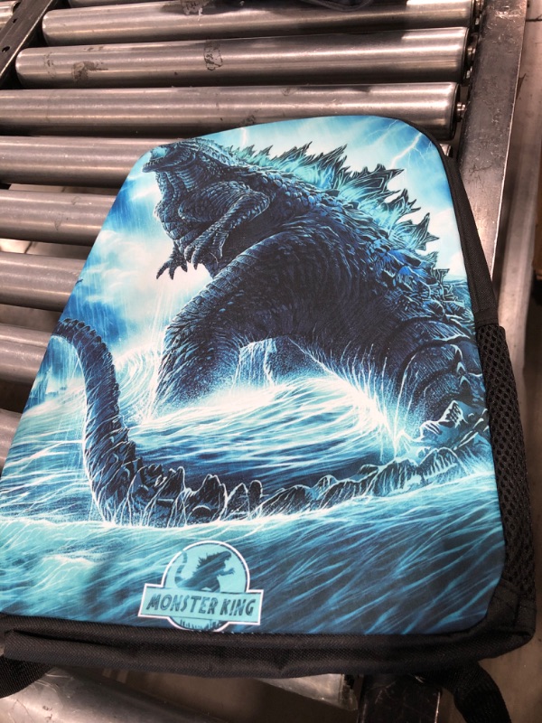 Photo 1 of 17 Inch Backpack Travel Prints Casual Lightweight Bookbag Daypack Cartoon Monsters Fan Gifts Sports Bag Style2