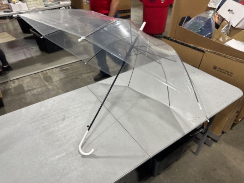 Photo 1 of 2 PIECE CLEAR UMBRELLA AUTOMATIC OPEN  