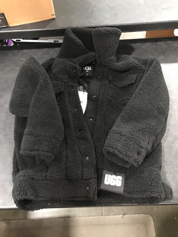 Photo 1 of UGG Women's Frankie Sherpa Trucker Jacket SIZE X-Small Black
