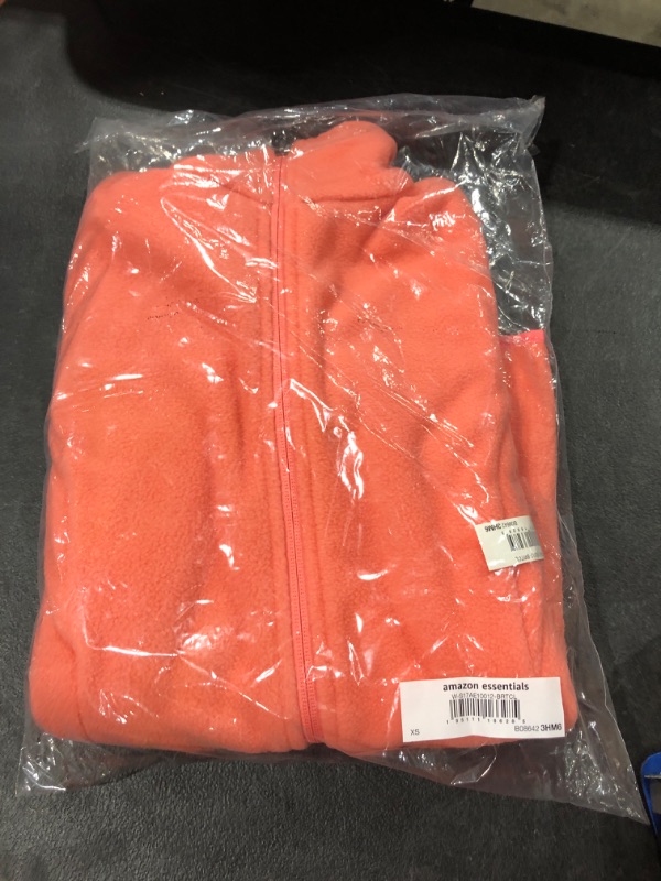 Photo 2 of Amazon Essentials Women's Classic-Fit Long-Sleeve Full-Zip Polar Soft Fleece Jacket (Available in Plus Size) Polyester Coral Pink X-Small