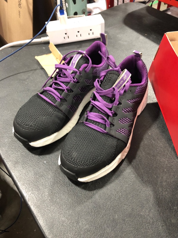 Photo 1 of Reebok Women's Fusion Flexweave Safety Toe Athletic Work Shoe Industrial & Construction 8.5 Wide Black