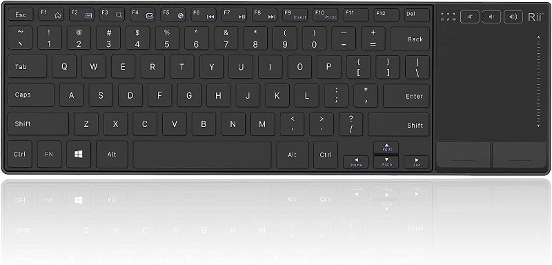 Photo 1 of Rii K22 Wireless Keyboard for Windows,Ultra Slim Silent Keyboard with Touchpad,2.4 GHz Wireless Computer Keyboard,Compatible with PC, Laptop
