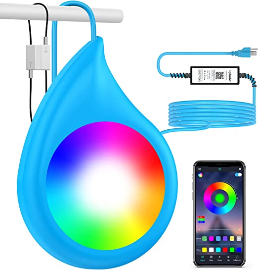 Photo 1 of LyLmLe LED Pool Lights with APP Control,RGB Dimmable Underwater Submersible Lights with Magnets, IP68 Waterproof Music Sync Color Changing 12V Pool Lights for Inground Aboveground Pool, 26ft Cord