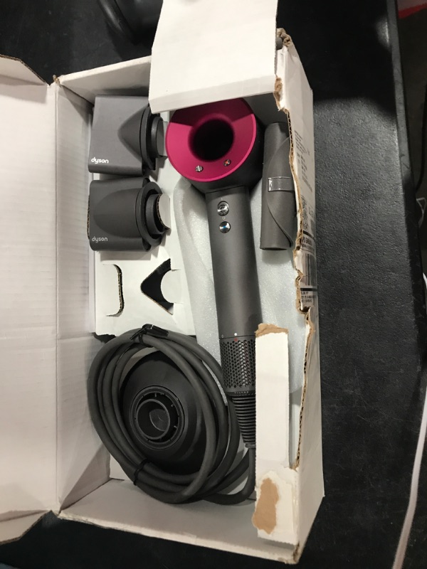 Photo 2 of Dyson Supersonic Hair Dryer, Iron/Fuchsia, 1200W