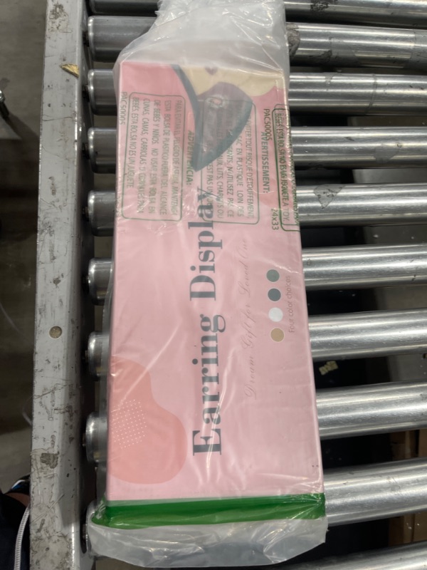 Photo 1 of DGWJSU Earring Display Stands for Selling , Earring Rack Display Holder Stand, Jewelry Display for Selling Earring Cards, Bracelets, Hair Accessories, Rings, Necklaces 15"W x 6"D x 15.5"H ( 30 Hooks ) Black Wood