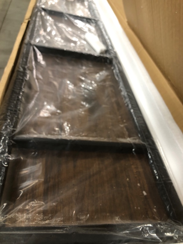 Photo 1 of Vlsrka 5 Tier Bookshelf with 3 LED Lights, Industrial Bookshelf Tall Bookshelf Vintage Etagere Bookshelf Modern Bookcases Storage Organizer Open Display Shelves for Living Room Bedroom Home Kitchen Brown-1 5 Tier