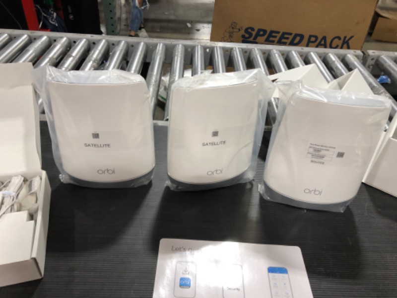 Photo 6 of NETGEAR Orbi Whole Home Tri-Band Mesh WiFi 6 System (RBK753S) – with 1-Year NETGEAR Armor Internet Security – Router with 2 Satellite Extenders | Coverage up to 7,500 sq.ft, 40 Devices | 4.2Gbps
