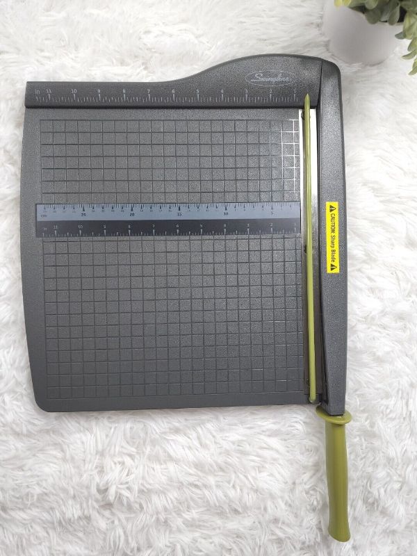 Photo 1 of NEW Swingline Gray Green 12" Guillotine Trimmer Paper Cutter, 10 sheets