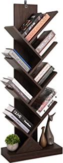 Photo 1 of  Tree Bookshelf, 8 Shelf Tree Bookcase, Space Saving Storage Rack for CDs/Movies/Books, Book Tree Organizer Shelves for Living Room, Bedroom, Office, Maxi Load 26lbs(/Tier)
