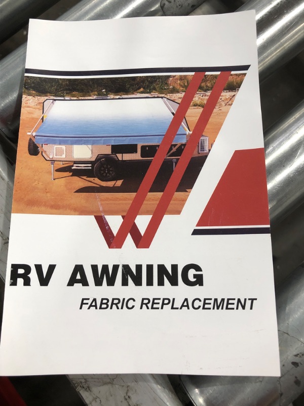 Photo 4 of  RV Awning Fabric Replacement, 280GSM Weatherproof Anti-Fading Fabric 