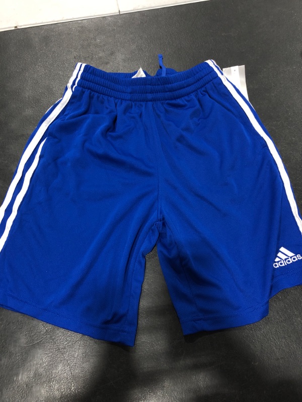 Photo 2 of adidas Boys' Aeroready Elastic Waistband Classic 3s Short Large Team Royal Blue