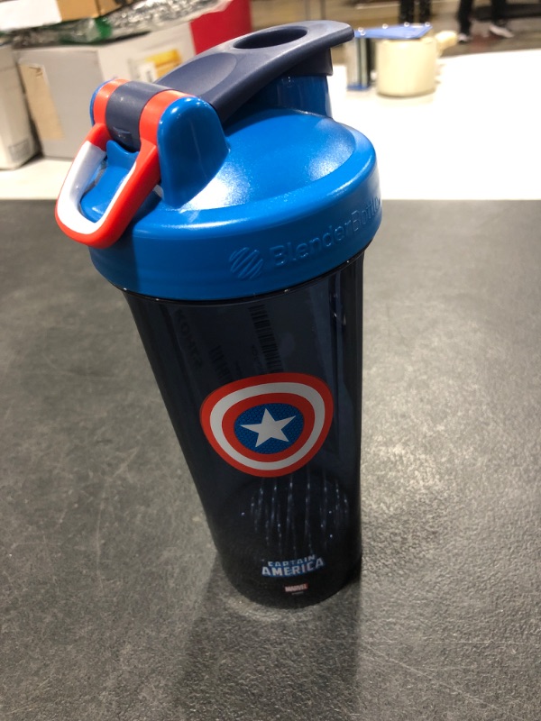 Photo 1 of 28 oz Captain America Shaker with Blender Ball