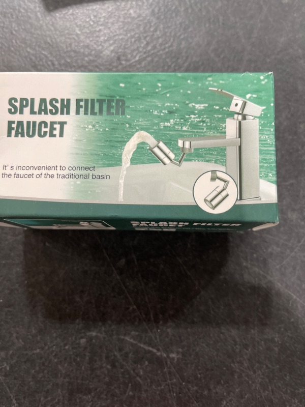 Photo 2 of 1080° Swivel Faucet-Extender Universal Sink-Water-Aerator - 2 Mode Splash Filter Extension, Kitchen Bathroom 360° Angle Rotatable Spray Attachment, Multifunctional Robotic Arm -Washing Eye/Hair/Face