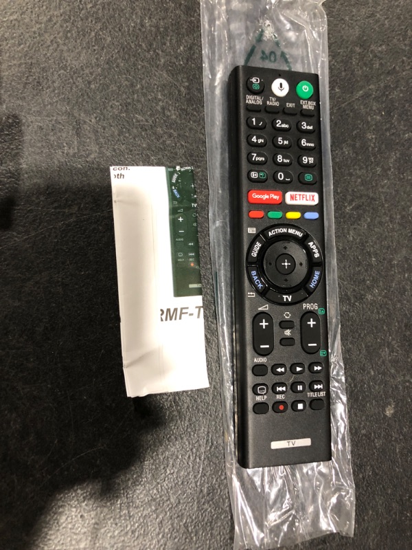 Photo 3 of Amtone Replacement Remote Control for Sony RMF-TX300E Voice-Actived Smart 4K TV Bluetooth Build-in Netflix Google Play Hot Keys