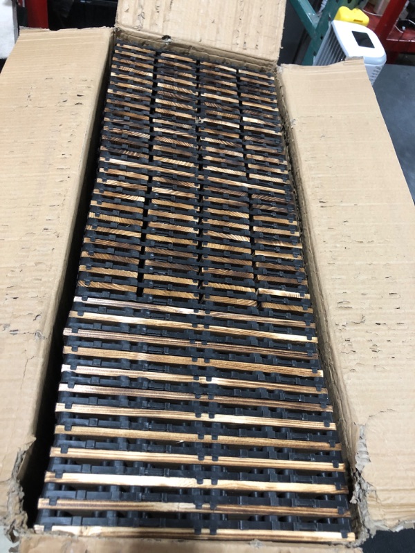 Photo 2 of 36 Pack Hardwood Interlocking Patio Deck Tiles,