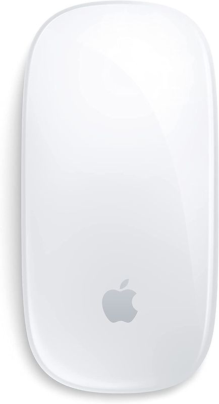 Photo 1 of Apple Magic Mouse: Wireless, Bluetooth, Rechargeable. Works with Mac or iPad; Multi-Touch Surface - White
