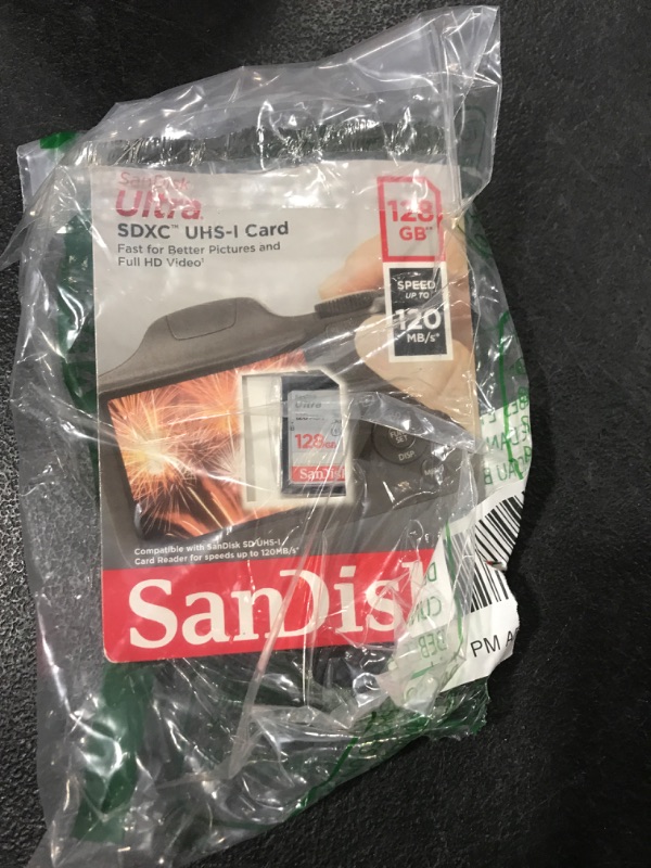 Photo 2 of SanDisk 128GB UltraSDHC UHS-1 SD Memory Cards (4x6)