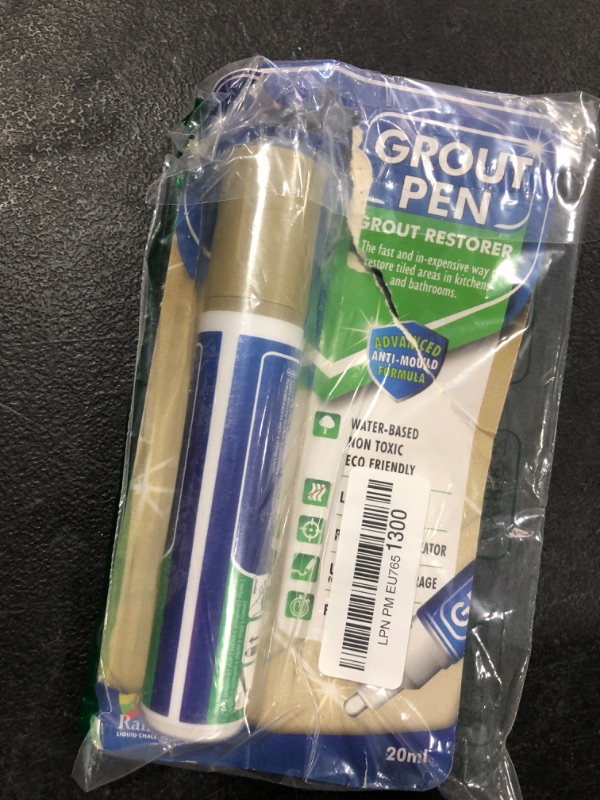 Photo 2 of Grout Pen Beige Tile Paint Marker: Waterproof Grout Paint, Tile Grout Colorant and Sealer Pen - Beige, Wide 15mm Tip (20mL) Wide Tip