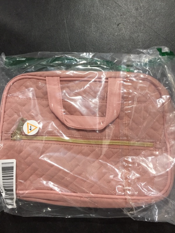 Photo 1 of BOOMRICH Travel Toiletry Bag, Hanging Toiletry Bag Cosmetic Bag, Makeup Bag Organizer for Accessories, Shampoo, Full Sized Toiletries (Pink, Medium) Pink Medium