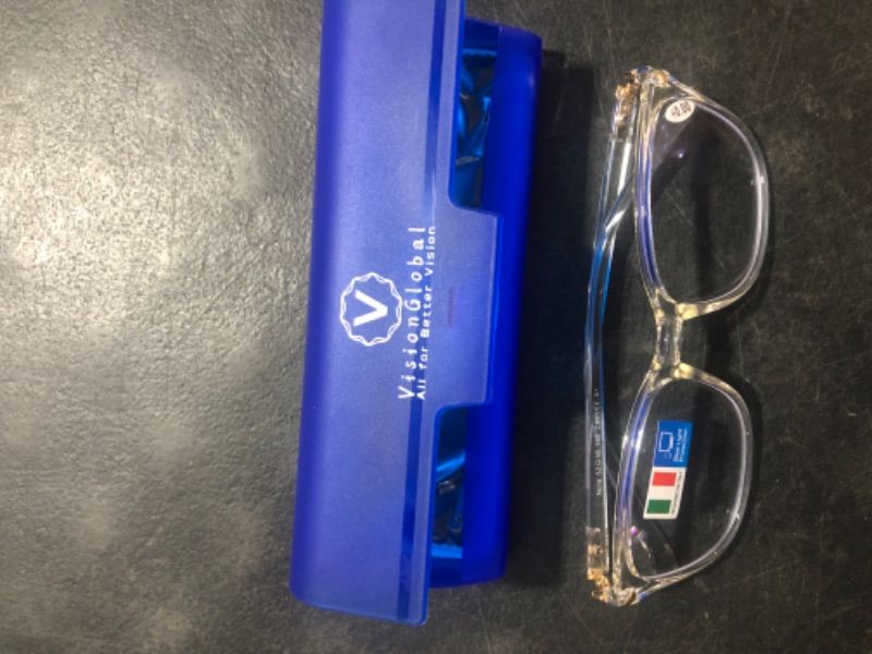 Photo 2 of  Blue Light Blocking Glasses for Women/Men, Anti Eyestrain, Stylish Square Frame, Anti Glare

