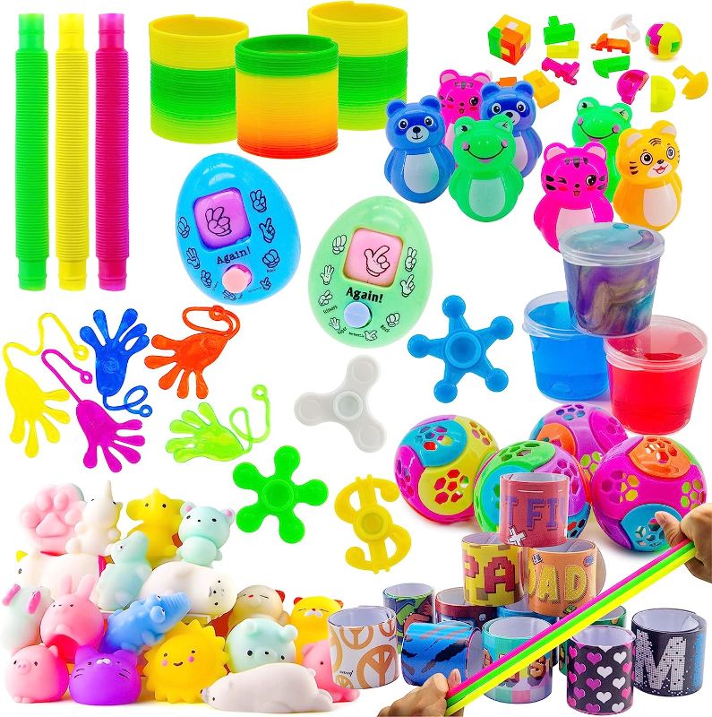 Photo 1 of DQstar 52 Pack Party Favor Toy Assortment for Kids 4-8, Treasure Box Toys for Classroom Rewards, Pinata Filler, Treasure Chest, Carnival Prizes, Birthday Party Goodie Bags Filler for Boys And Girls 