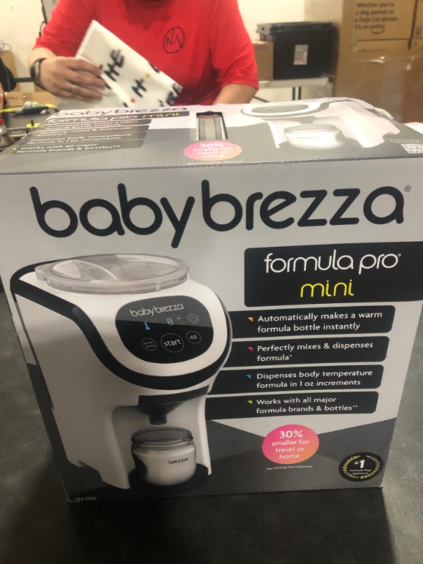 Photo 3 of Baby Brezza Formula Pro Mini Baby Formula Maker – Small Baby Formula Mixer Machine Fits Small Spaces and is Portable for Travel– Bottle Makers Makes The Perfect Bottle for Your Infant On The Go