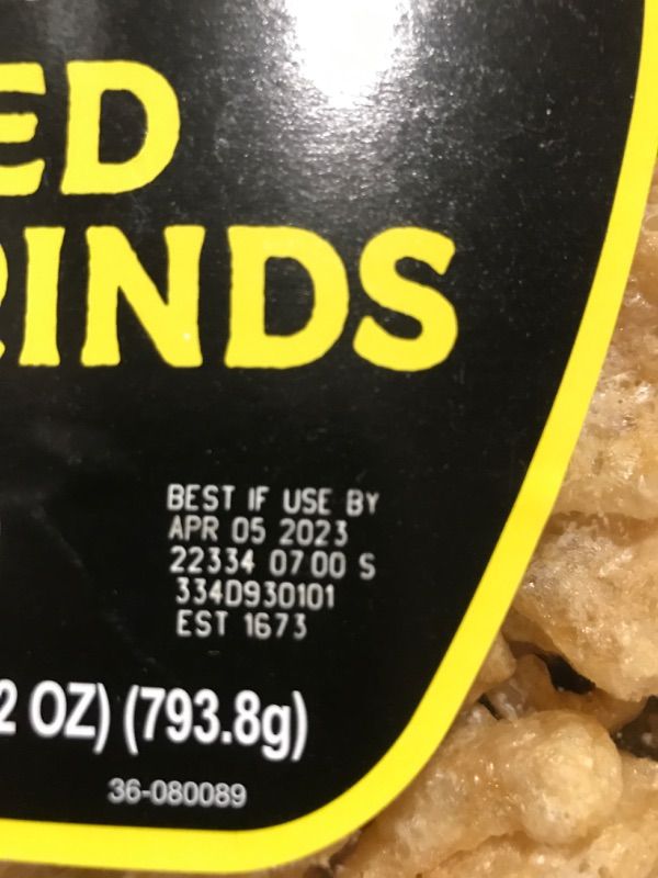 Photo 1 of Golden Flake Pork Rind Barrel, Traditional, 28 oz. Barrel, Low Carb Snack, Light and Airy Pork Skins with the Perfect Amount of Salt Original 1.75 Pound (Pack of 1)