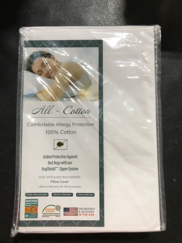 Photo 1 of 
21x27 - Pillow Cover - 100% Cotton - Allergy Protection 
